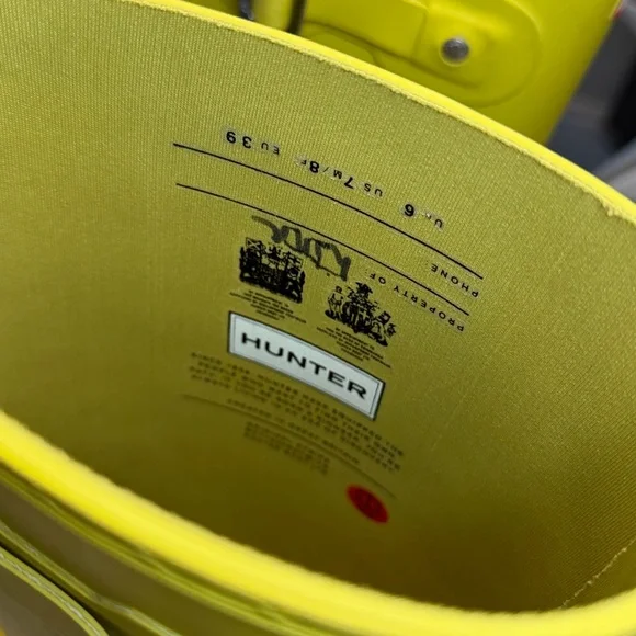 💚Hunter Original Tall Rain Boots – Yellow-Green - Picture 4 of 9